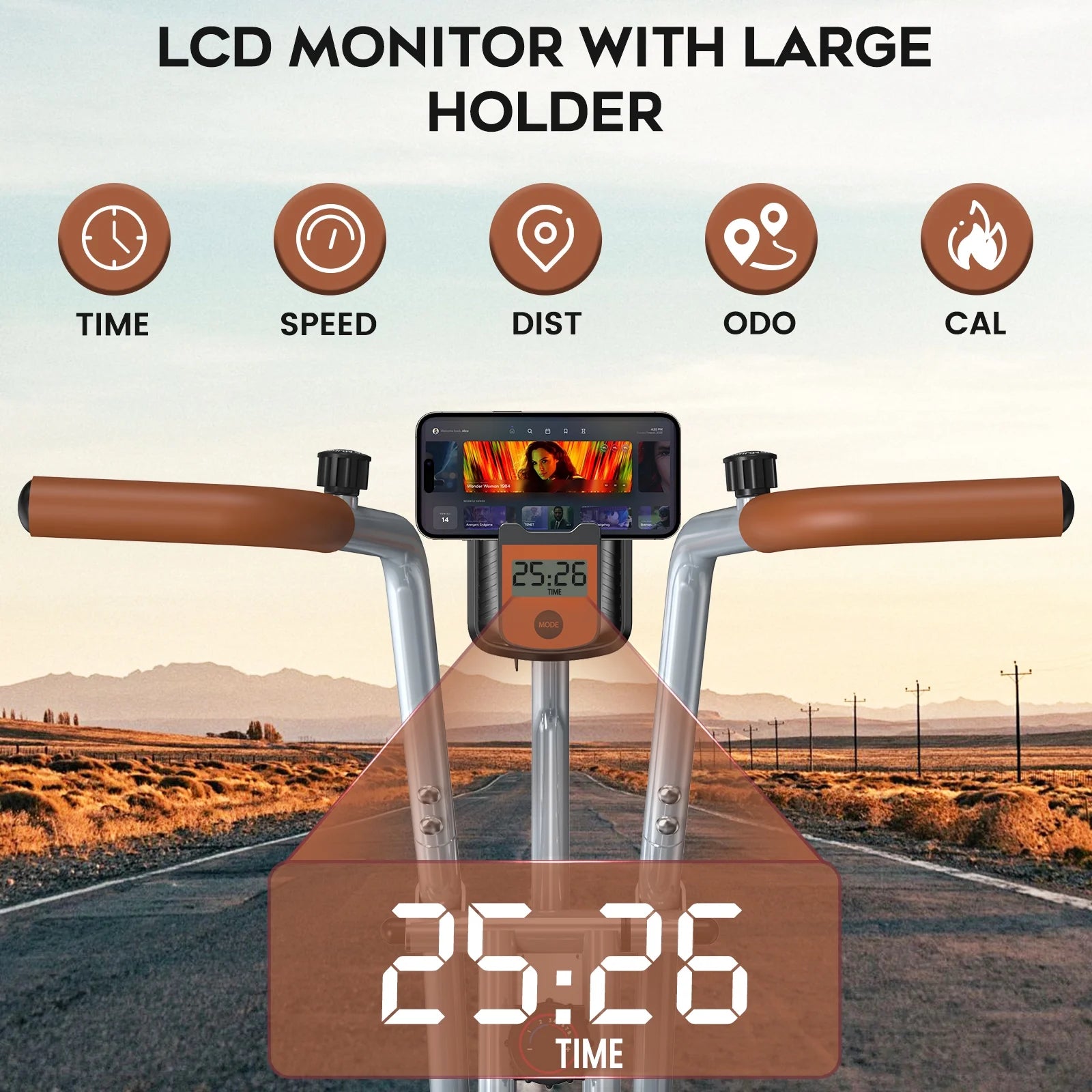 Magnetic Exercise Bike for Seniors with Arm Exerciser, Quiet Foldable Cycle for Home