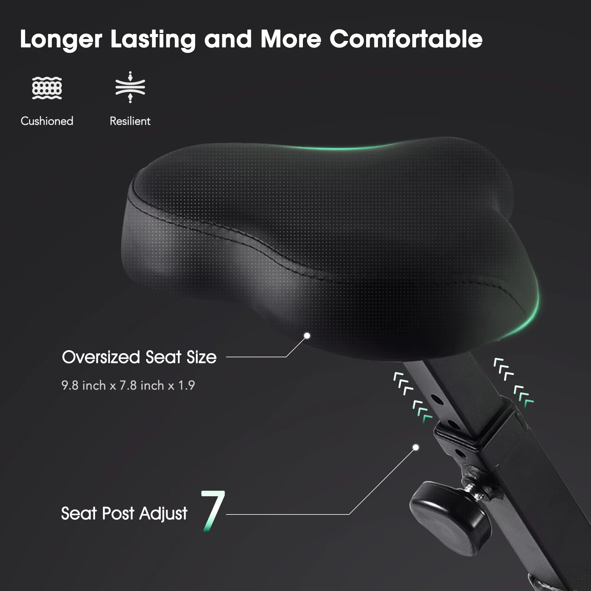 Exercise Bike 16 Levels Magnetic Resistance Folding Stationary Bike for Home with LCD Monitor Phone Holder Portable